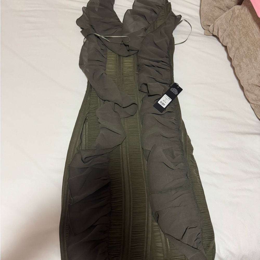 Fashion Nova Olive Maxi Dress